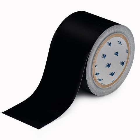 Zvětšit fotografii - Extrémně odolná podlahová páska Floor Marking Toughstripe 10,16 cm x 30 m - černá